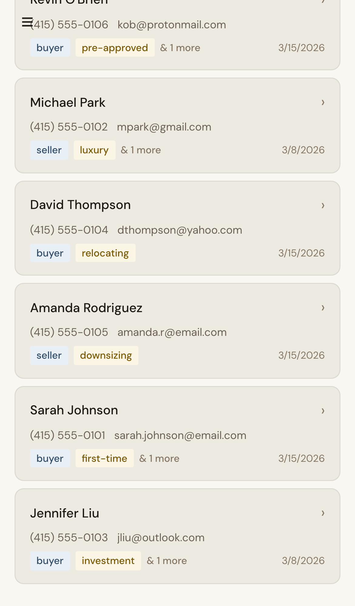 Mobile screenshot for Export Your Contacts: Run the export action.